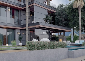 Трехэтажная вилла планировки 5+1