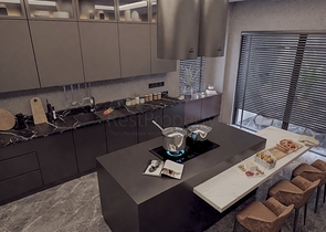 Трехэтажная вилла планировки 5+1