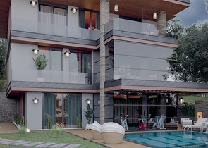 Трехэтажная вилла планировки 5+1