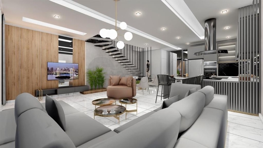 Четырехкомнатная вилла в районе Авсаллар