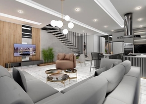 Четырехкомнатная вилла в районе Авсаллар