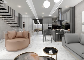 Четырехкомнатная вилла в районе Авсаллар