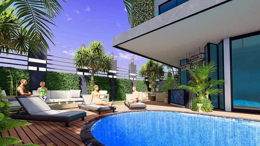 Новый проект жилого комплекса в центре Алании