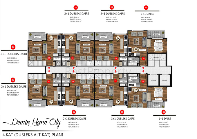 Новый проект жилого комплекса в центре Алании