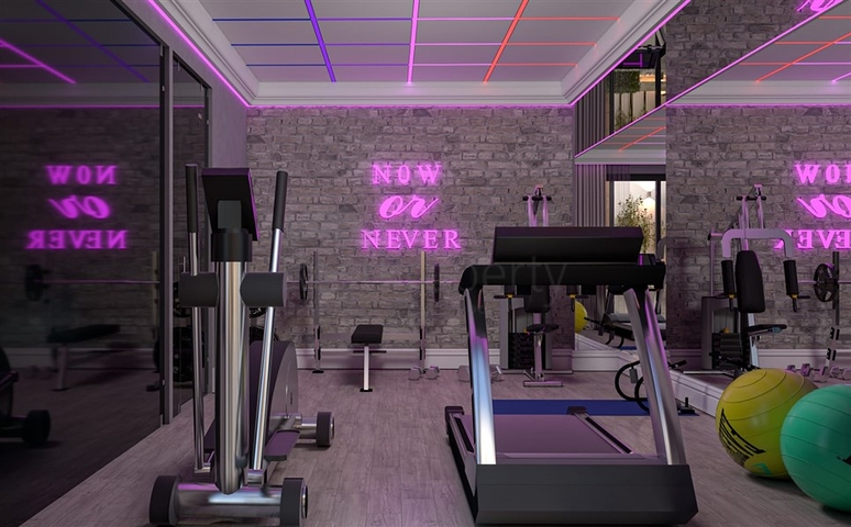 Люкс виллы на стадии строительства в районе Каргыджак