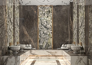 Люкс виллы на стадии строительства в районе Каргыджак