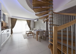 Меблированный пентхаус планировки 2+1 в Авсалларе