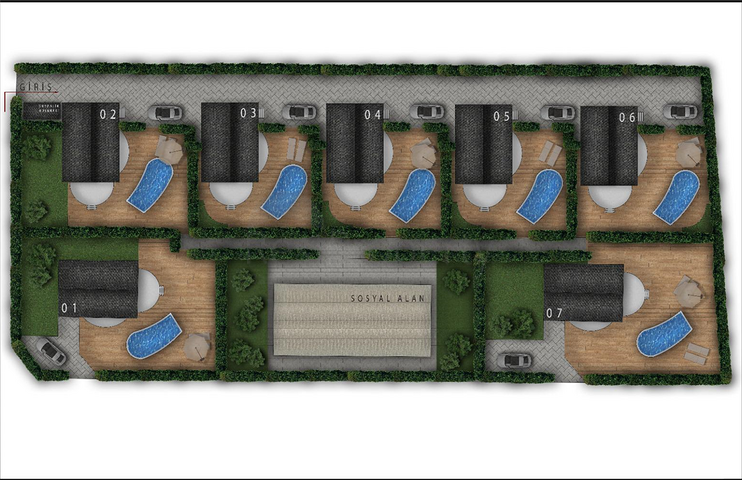 Новый проект вилл в районе Конаклы