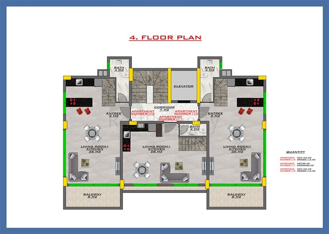 Новый проект жилого комплекса в районе Кестель
