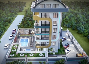 Новый проект жилого комплекса в районе Кестель