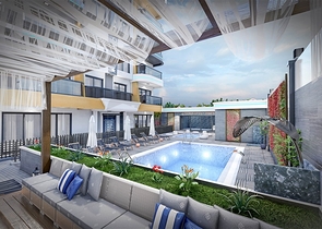 Новый проект жилого комплекса в районе Кестель