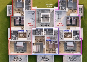 Садовые дуплексы и пентхаусы в новом проекте в самом центре Алании