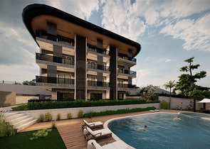 Садовые дуплексы и пентхаусы в новом проекте в самом центре Алании