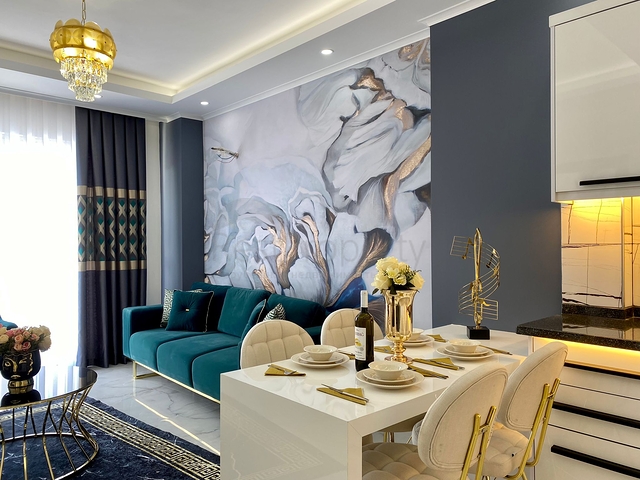 Квартира 1+1 в дизайнерском оформлении 