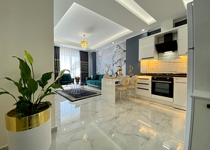 Квартира 1+1 в дизайнерском оформлении 