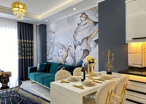 Квартира 1+1 в дизайнерском оформлении 