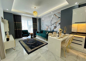 Квартира 1+1 в дизайнерском оформлении 