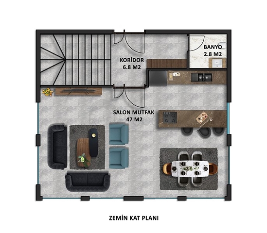 Роскошная вилла 4+1 в Каргыджаке