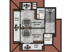 Роскошная вилла 4+1 в Каргыджаке