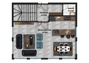 Роскошная вилла 4+1 в Каргыджаке