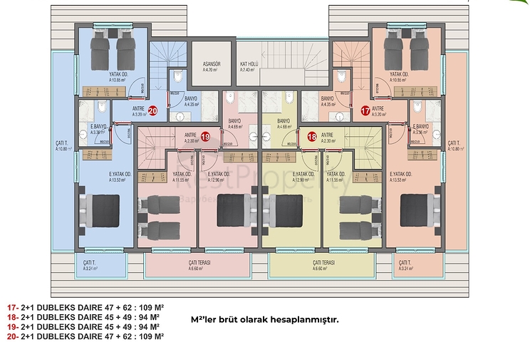 Квартира в новом жилом комплексе в Авсалларе