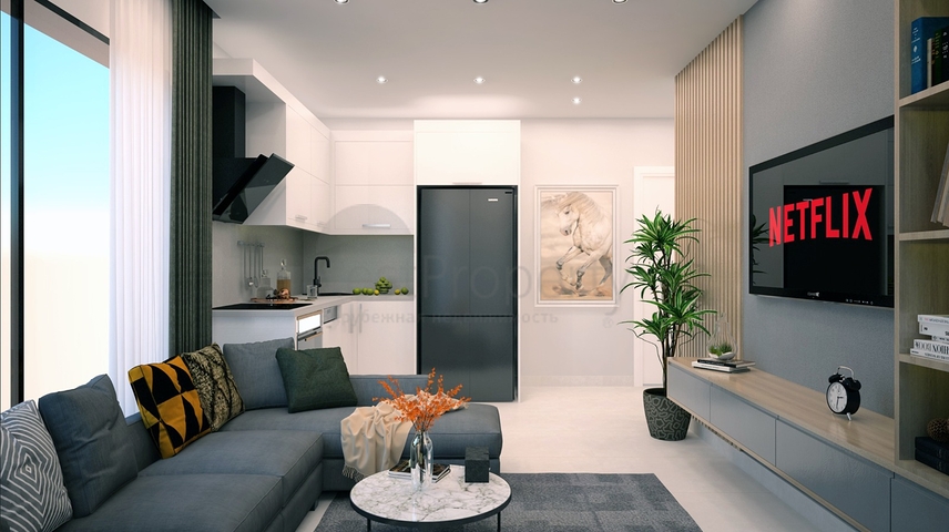 Квартира в новом жилом комплексе в Авсалларе