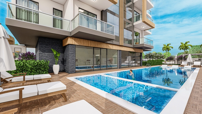 Квартира в новом жилом комплексе в Авсалларе