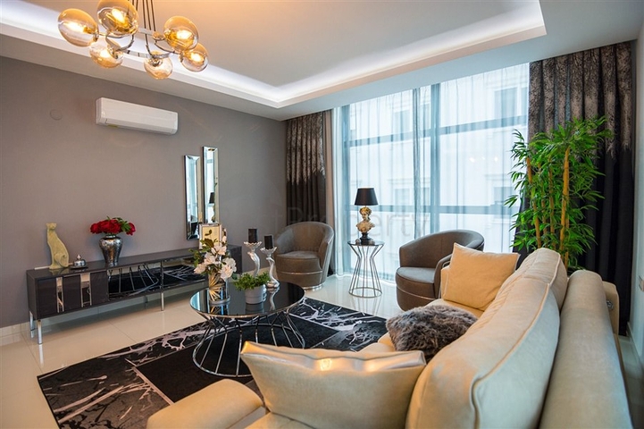 Меблированная квартира планировки 2+1 в районе Махмутлар