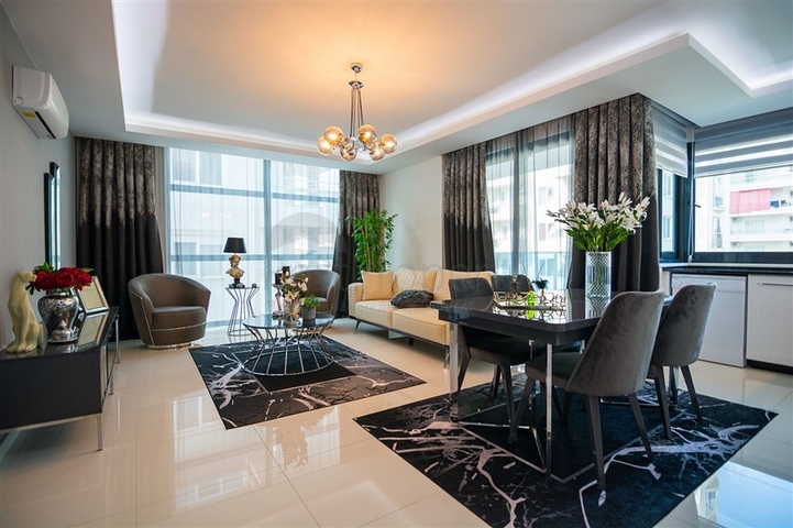 Меблированная квартира планировки 2+1 в районе Махмутлар