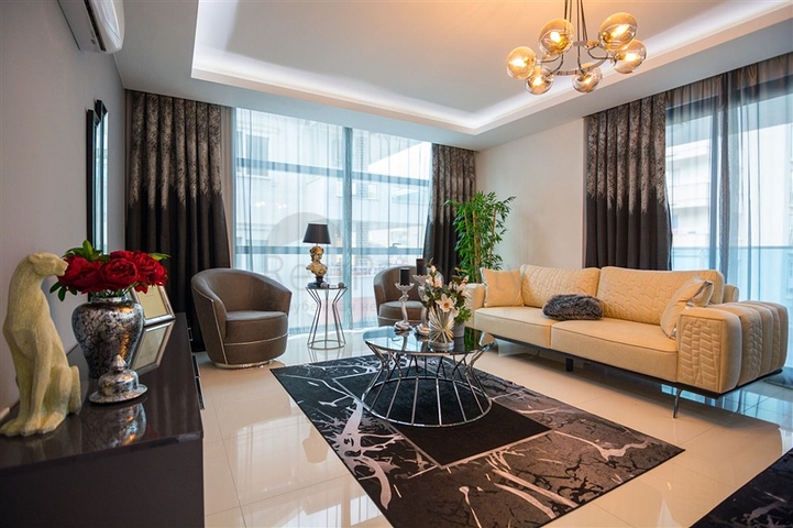 Меблированная квартира планировки 2+1 в районе Махмутлар