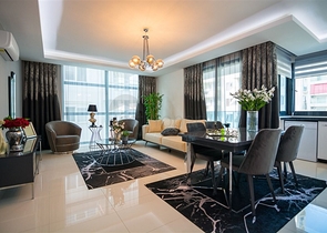 Меблированная квартира планировки 2+1 в районе Махмутлар