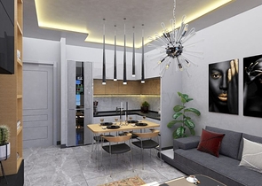 Двухкомнатная квартира в новом жилом комплексе