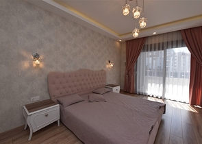 Трехкомнатная квартира с мебелью планировкой 2+1