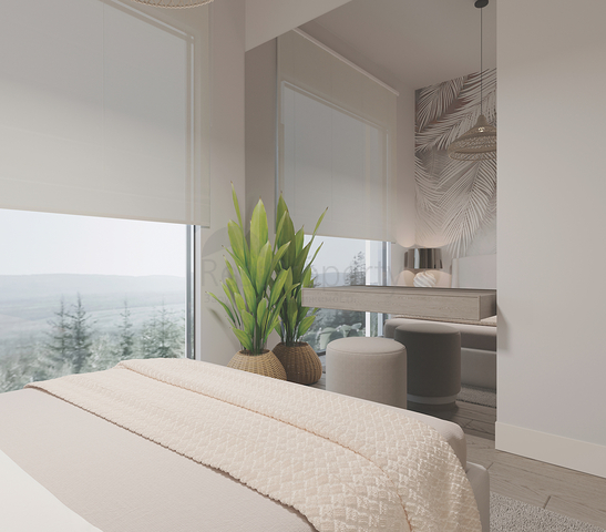 Виллы 3+1 и 4+1 в эко комплексе в окружении хвойного леса в районе Дортепе на восточной части Бодрума.