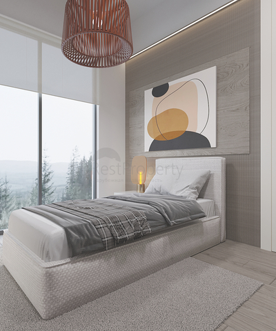 Виллы 3+1 и 4+1 в эко комплексе в окружении хвойного леса в районе Дортепе на восточной части Бодрума.