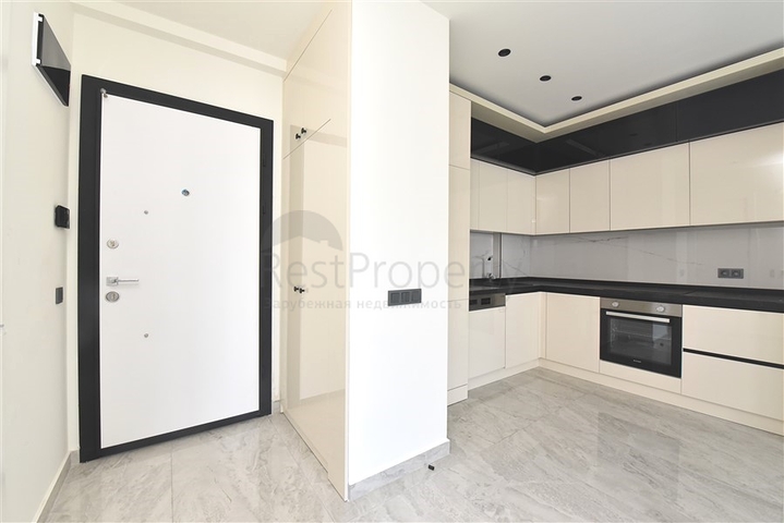 Квартира 1+1 в новом элитном жилом комплексе в 300 м от пляжа Клеопатры 