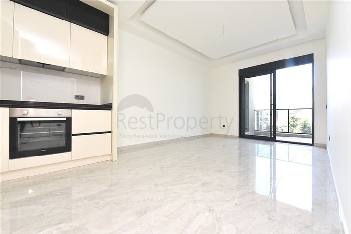 Квартира 1+1 в новом элитном жилом комплексе в 300 м от пляжа Клеопатры 