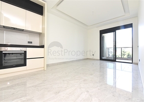 Квартира 1+1 в новом элитном жилом комплексе в 300 м от пляжа Клеопатры 