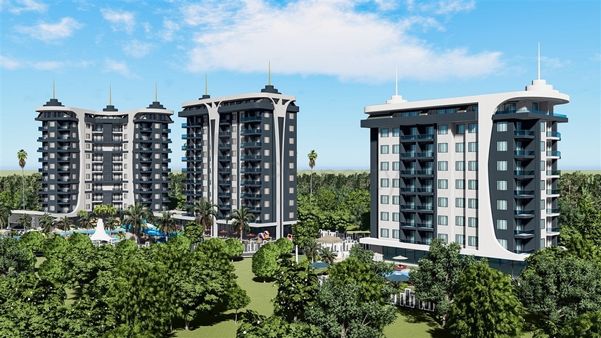 Проект с отельной инфраструктурой в курортном районе Авсаллар