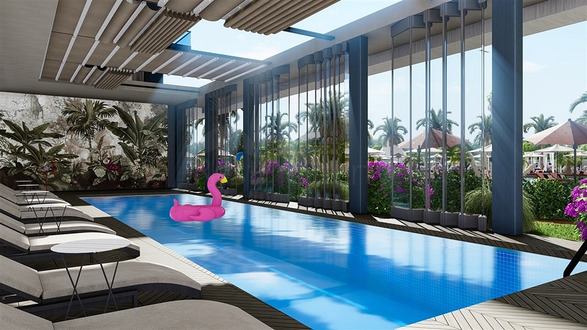 Проект с отельной инфраструктурой в курортном районе Авсаллар