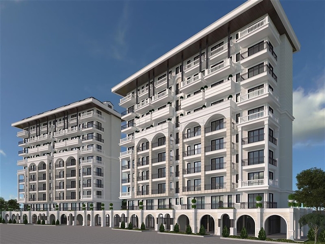 Двухкомнатная квартира в новом комплексе в районе Клеопатра