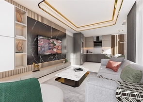 В продаже изумительный пентхаус 2+1 в районе Махмутлар 