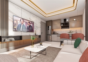 В продаже изумительный пентхаус 2+1 в районе Махмутлар 