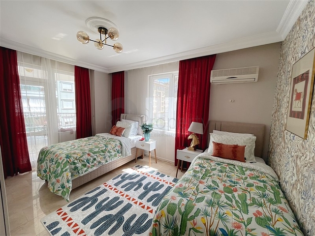 Апартаменты 2+1 с новой мебелью и техникой в центральном районе Oба