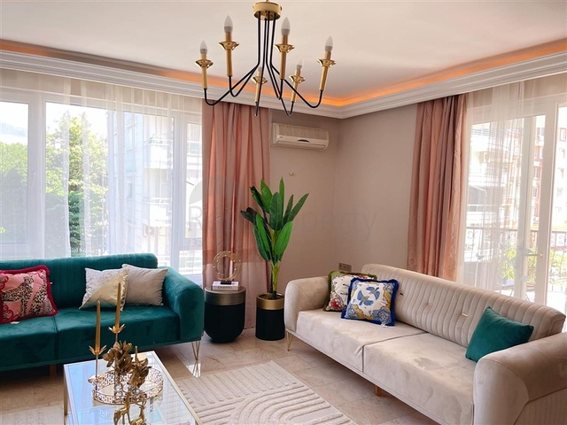 Апартаменты 2+1 с новой мебелью и техникой в центральном районе Oба