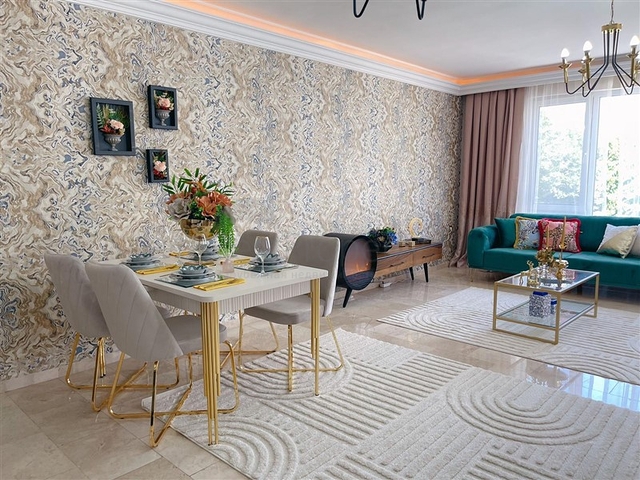 Апартаменты 2+1 с новой мебелью и техникой в центральном районе Oба