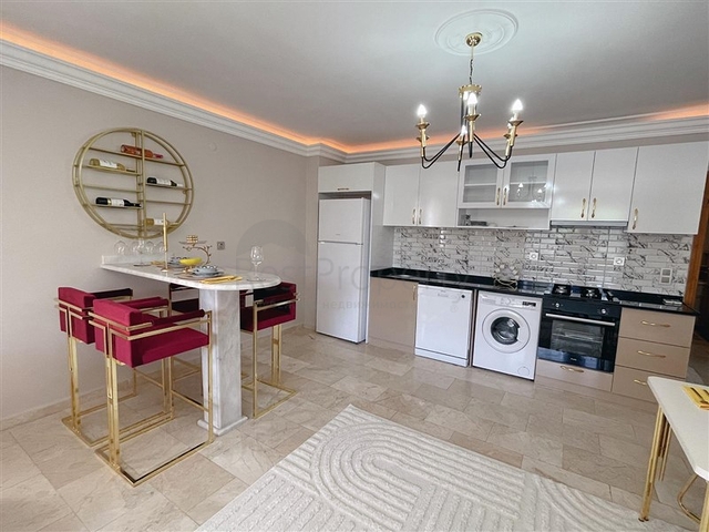 Апартаменты 2+1 с новой мебелью и техникой в центральном районе Oба