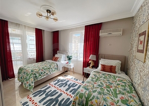 Апартаменты 2+1 с новой мебелью и техникой в центральном районе Oба