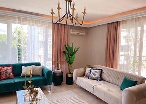 Апартаменты 2+1 с новой мебелью и техникой в центральном районе Oба