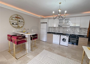 Апартаменты 2+1 с новой мебелью и техникой в центральном районе Oба